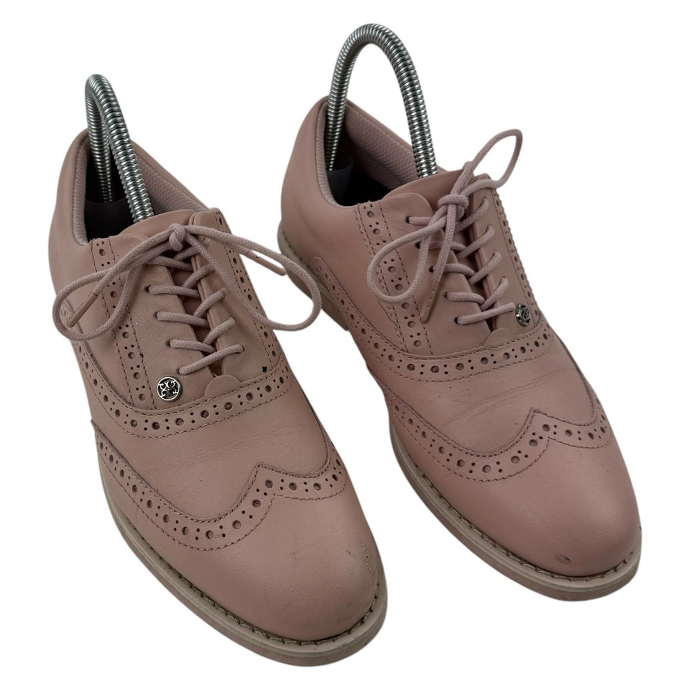 G/FORE‎ Blush Pink Gallivanter Wingtip Brogue Golf Shoes Women's Size 7.5